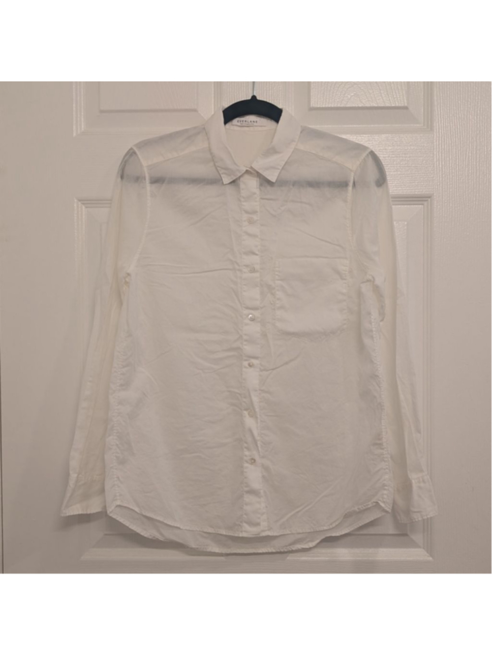 Everlane White Button Up Shirt SP Career Basic Essential Wardrobe Capsule - Picture 1 of 7